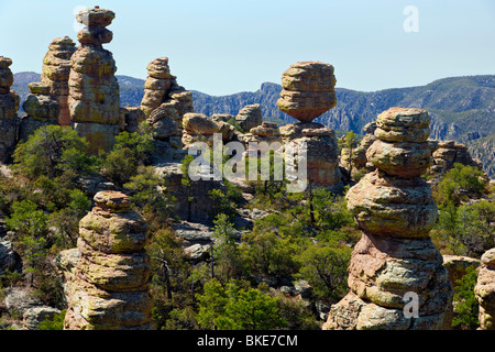 Big Balanced Rock is one of countless lichen covered rock pinnacles in ...