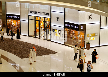Louis vuitton shop mall emirates hi-res stock photography and