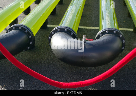 An AlgaeLink Algae growing system that is harvested to make ethanol and bio-diesel Stock Photo