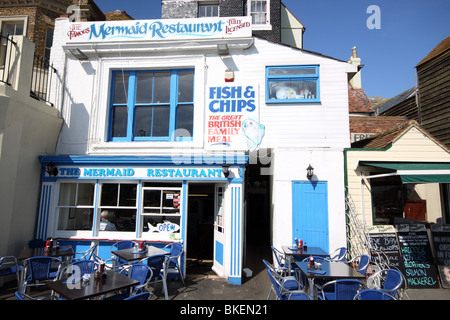 sea food restaurant fish and chip shop whitby england uk Stock Photo