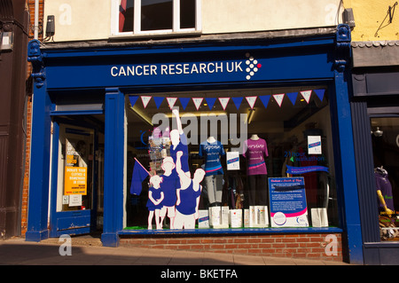 The cancer research Uk shop store in Bury Saint Edmunds , Suffolk , England , Great Britain , UK Stock Photo