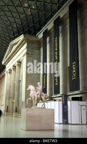 British Museum Great Court at night, London, UK. Stock Photo