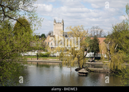 Chislehurst ponds and common, South East London, UK Stock Photo