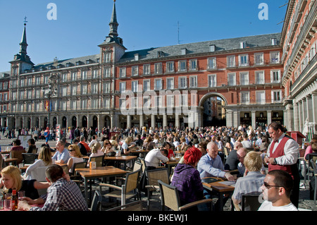 Plaza de la Puerta del Sol old Madrid Spain City Stock Photo