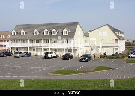 Modern holiday accommodation at Butlins, Skegness, Lincolnshire, England, U.K. Stock Photo