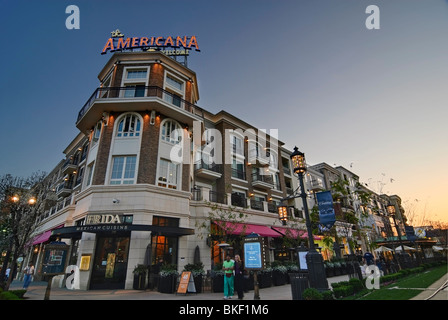 The Americana at Brand outdoor shopping mall in California. Stock Photo