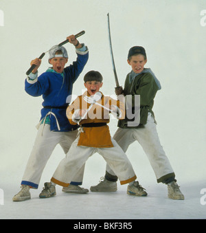 THREE NINJAS (1993) MICHAEL TREANOR, CHAD POWER, MAX ELLIOTT SLADE TNJA 001 Stock Photo