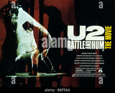 U2 : RATTLE AND HUM (1988) BONO, THE EDGE POSTER U2R 006 Stock Photo