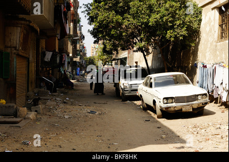 Zabbaleen community , mokkatam hills , cairo , Egypt Stock Photo