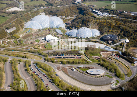 Eden Project from the Air Stock Photo