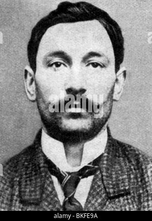 Peruggia, Vincenzo, 11.10.1881 - 8.10.1925, Italian thief, stole the painting 'Mona Lisa' from the Louvre on 21.8.1911, portrait, circa 1910, Artist's Copyright has not to be cleared Stock Photo