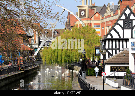 lincoln town centre lincolnshire england uk gb Stock Photo