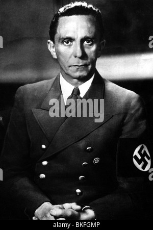 Goebbels, Joseph, 29.10.1897 - 1.5.1945, German politician (NSDAP), Nazi propaganda minister 1933 - 1945, half length, 1930s, Stock Photo