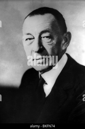 Rachmaninov, Sergei, 1.4.1873 - 28.3.1943, Russian composer, portrait, 1930s, Stock Photo
