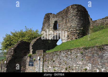 entrance gate to the Launceston Castle, Launceston, Cornwall England Stock Photo