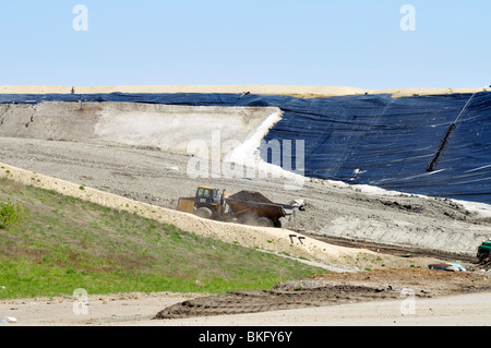 Plastic rubbish in a landfill site on Teeside, UK Stock Photo - Alamy