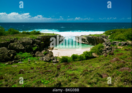 ANSE BOUTEILLE, RODRIGUES ISLAND, MAURITIUS REPUBLIC Stock Photo