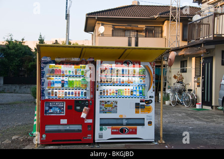 Soft drinks vending machine, Oita, Kyushu, Japan. Stock Photo