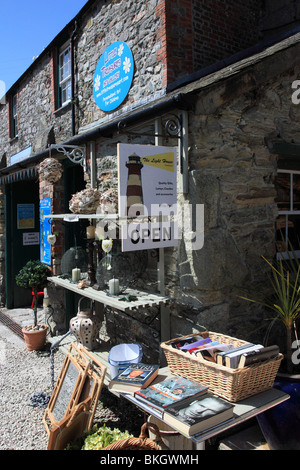 Shops in Charlestown Cornwall England Stock Photo