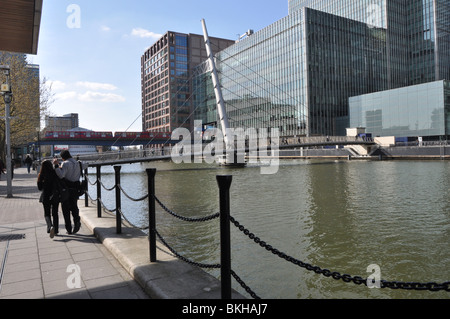 Canary Wharf London England UK Stock Photo