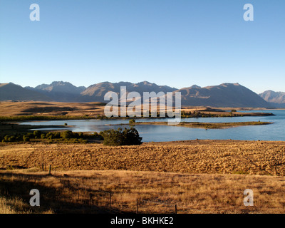 Lake Tekapo, Canterbury, New Zealand Stock Photo