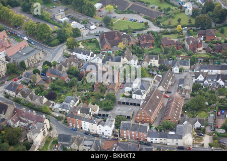 An aerial view of the town of Stroud in Gloucestershire UK Stock Photo