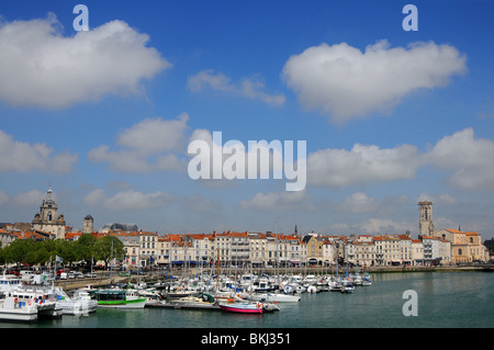 France, Atlantic coast, city of LA ROCHELLE, the old harbor - Vieux Port Stock Photo