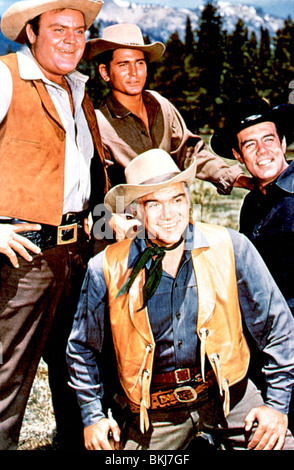 DAN BLOCKER, MICHAEL LANDON, PERNELL ROBERTS,LORNE GREENE, BONANZA ...