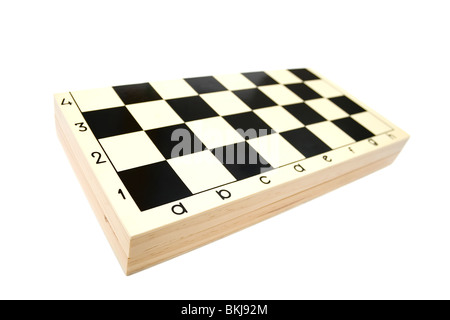 Closed chess box on white backgrounds Stock Photo