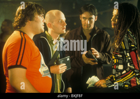 HIGH FIDELITY (2000) JACK BLACK, TODD LOUISO, JOHN CUSACK, LISA BONET HIFI 117 Stock Photo