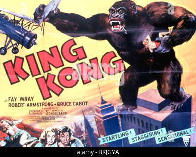 KING KONG -1933 POSTER Stock Photo