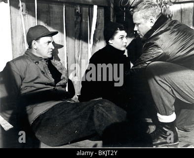 NIGHTFALL (1957) BRIAN KEITH, ANNE BANCROFT, ALDO RAY NFAL 002 P Stock Photo