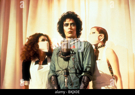 THE ROCKY HORROR PICTURE SHOW (1975) PATRICIA QUINN, TIM CURRY, LITTLE NELL RHPS 028 Stock Photo