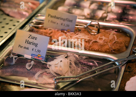 Display of fresh seafood, Oudeschild, Texel, Netherlands Stock Photo