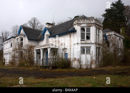 The Derelict Former Finnartmore Convalescent Home Kilmun Argyll Stock Photo