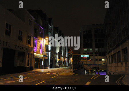 Jamies Italian Restaurant in Brighton at night UK (now closed down) Stock Photo