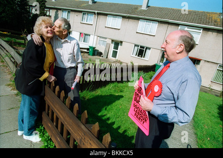 arthur socialist labour newport scargill standing east election 1997 general during party alamy wife campaigning