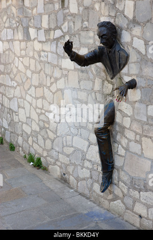 Wall art in the Montmartre, Paris Stock Photo