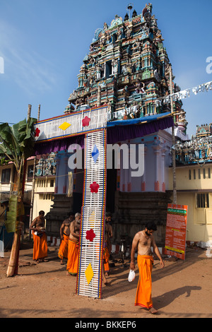 gopuram of Vishnu Temple of Cochin in Kerala state india Stock Photo ...