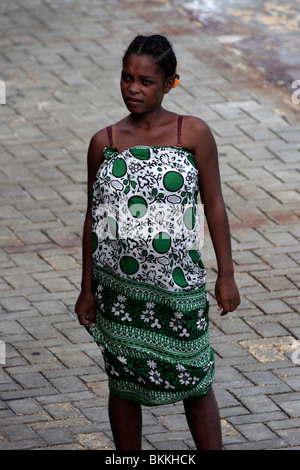 disturbed african woman from the streets,africa Stock Photo