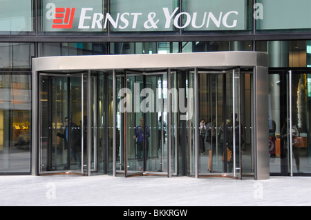 Ernst & Young office entrance Stock Photo