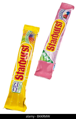 Two packs of starburst chews Stock Photo