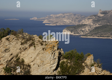 rockies inlet marseille cassis sea mediterranean provence france coast ...