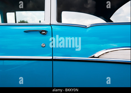 1957 Chevrolet, Bel Air. Chevy. Classic American car. Abstract Stock Photo