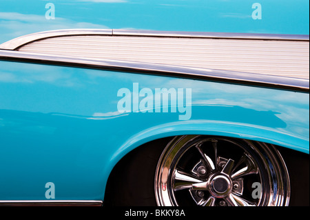 1957 Chevrolet, Bel Air. Chevy. Classic American car. Abstract Stock Photo