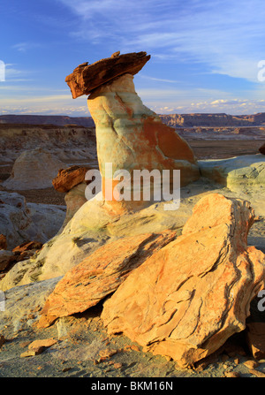 Sandstone hoodoos in the Glen Canyon National Recreation Area Stock Photo