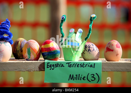 Decorated Easter eggs Oxford England Stock Photo