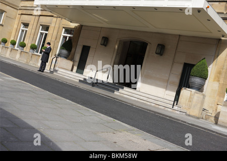 Main entrance to the exclusive Berkley Hotel in Wilton Place in Knightsbridge. Stock Photo