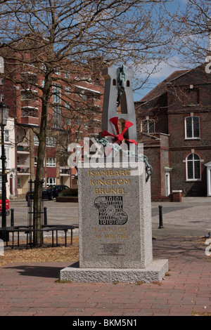 Brunel Memorial Portsmouth UK Stock Photo