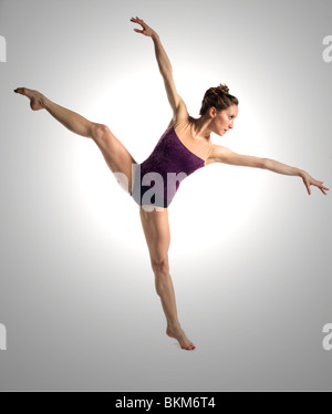 beautiful young female ballerina Stock Photo